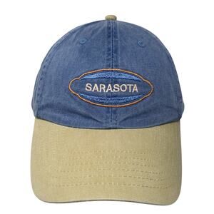 Sarasota Slideback Baseball Cap Multicolor One Size Adjustable Embroidered Denim